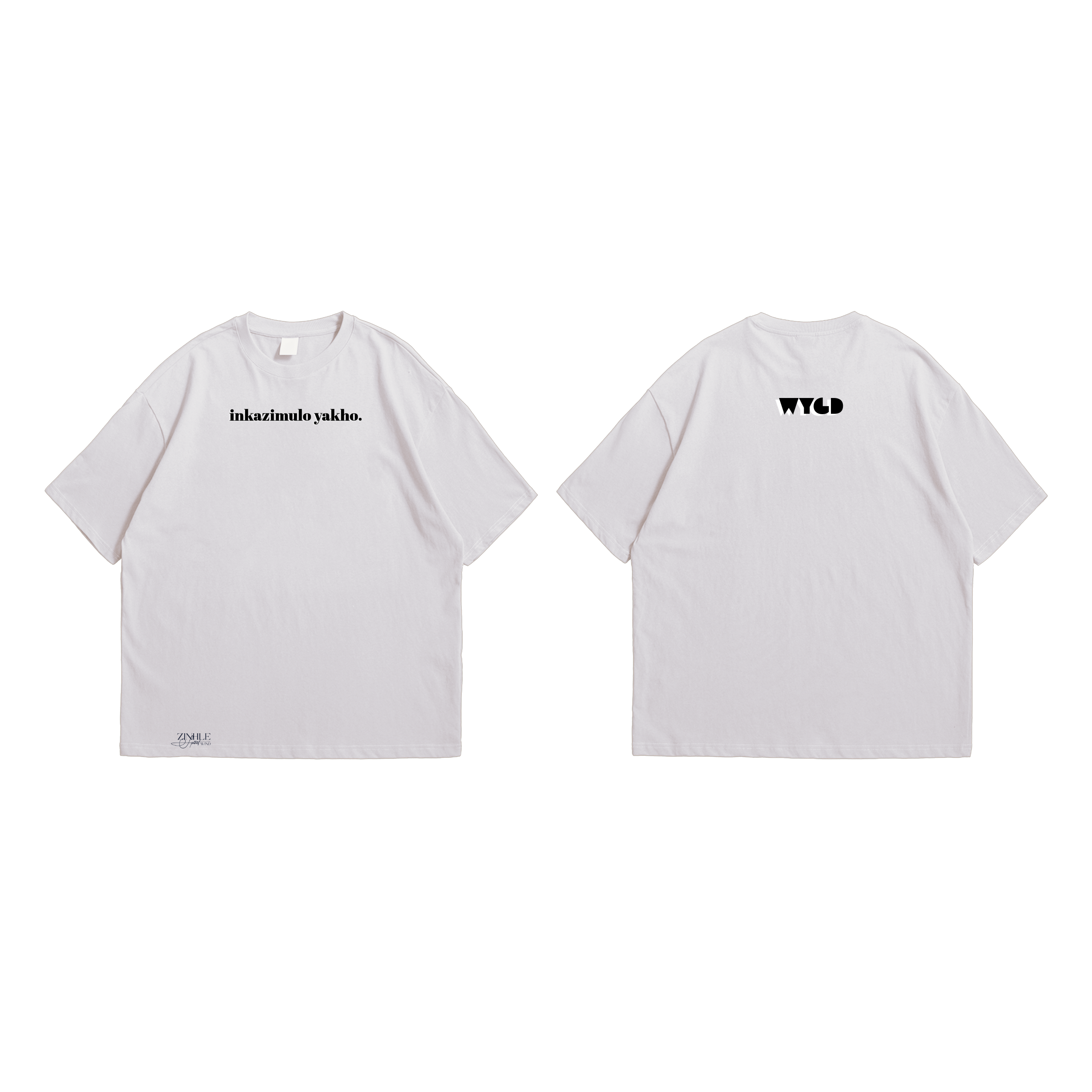 WYGD Tshirt - Small print ( Beige & Black )